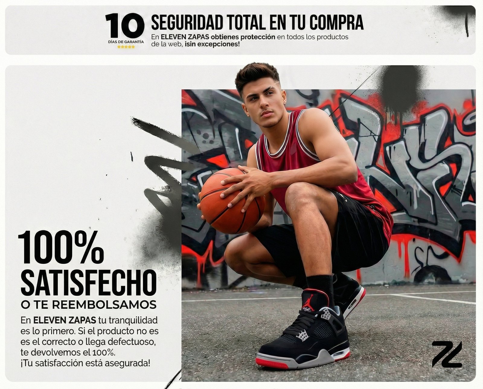 Seguridad total en tu compra · 100% satisfecho o te reembolsamos